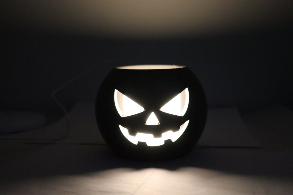 🎃 Jack-O’ Pumpkin Mini Lamp – Portable Halloween Light  - Black