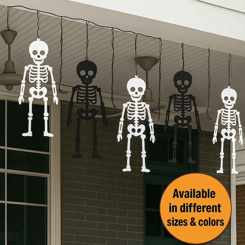 💀 Flexi Skeleton – Halloween Decoration & Keychain