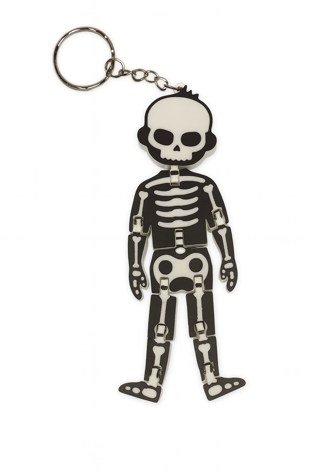 💀 Flexi Skeleton Keychain