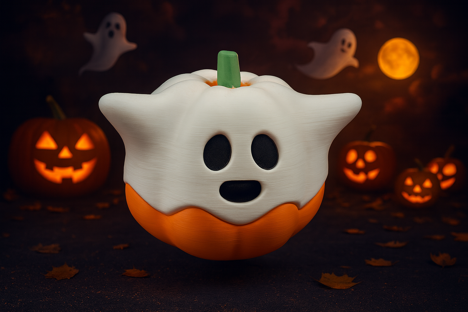 👻🎃 Ghost Pumpkin – Halloween Decoration
