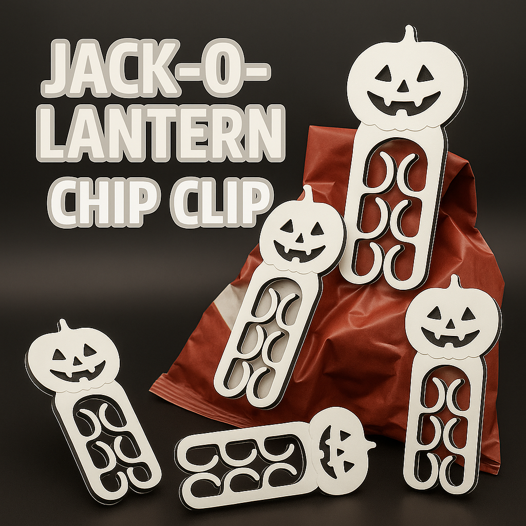 🎃 Helovīna laternu klipši (2 gab. komplekts) balti