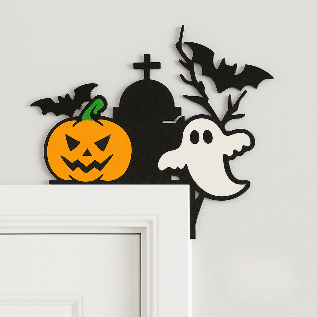 👻 Halloween Pumpkin Ghost Door Corner Decoration