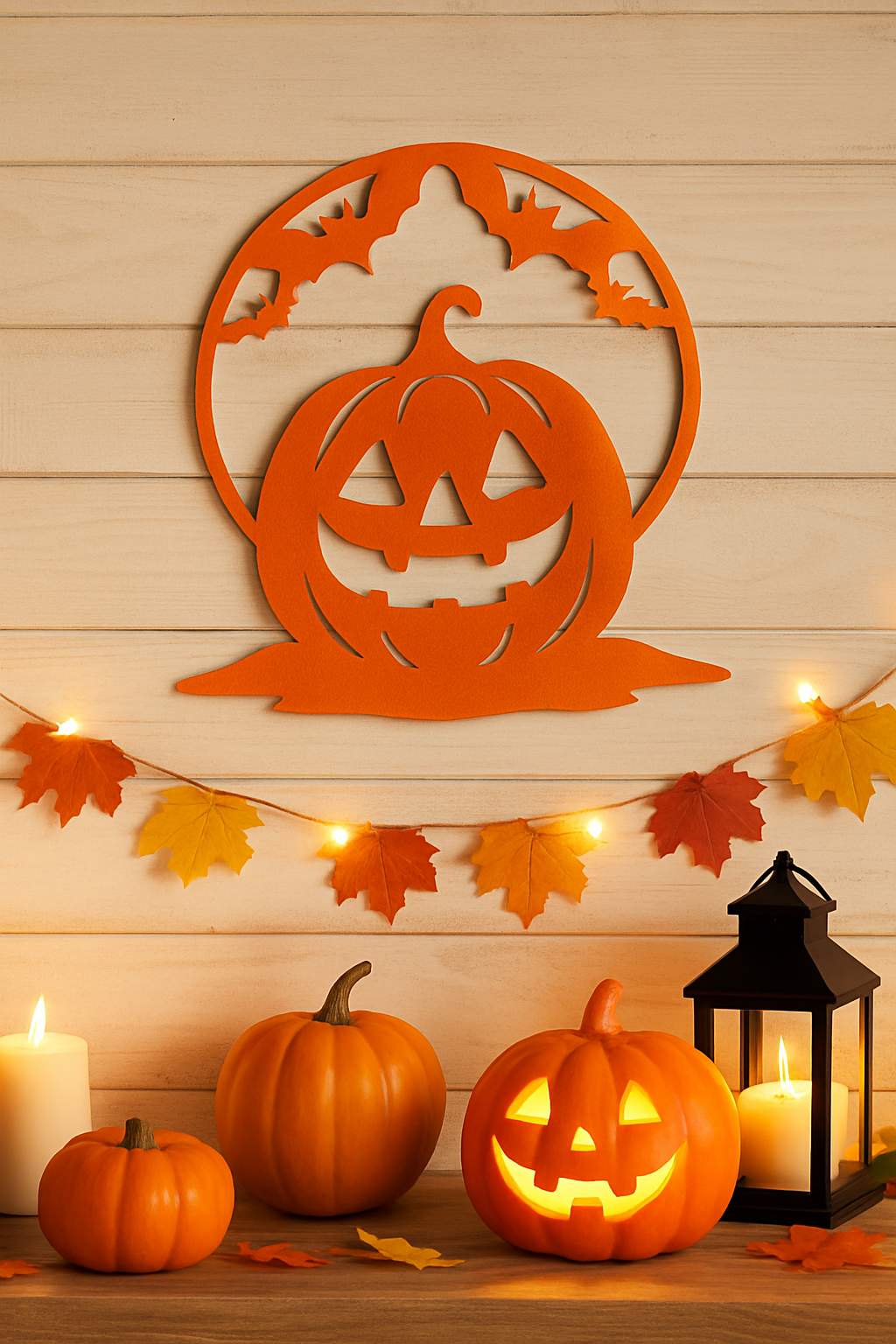 🎃 Helovīna ķirbju silueta rotājums