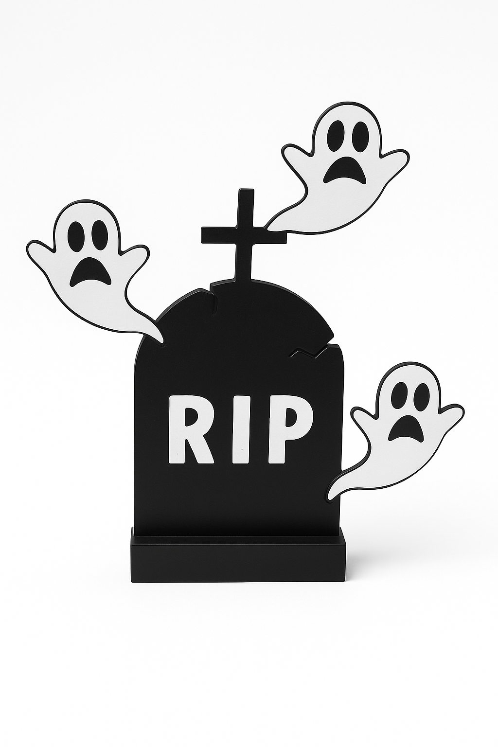 👻 Halloween RIP Tombstone with Ghosts – Decoration