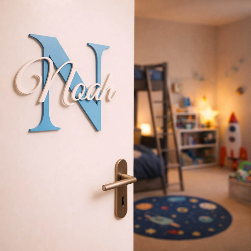 Personalized Script Nursery Name Sign