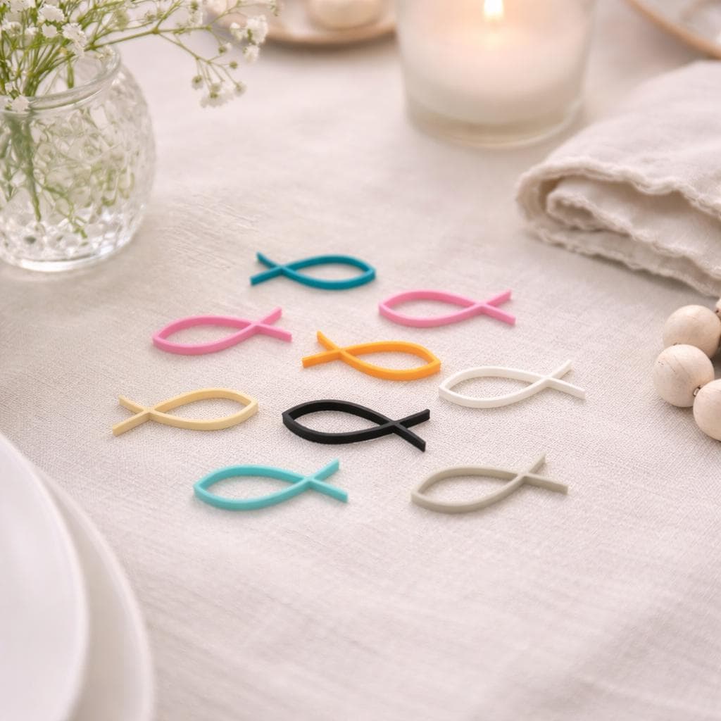 Ichthys Fish Table Scatter for Baptism