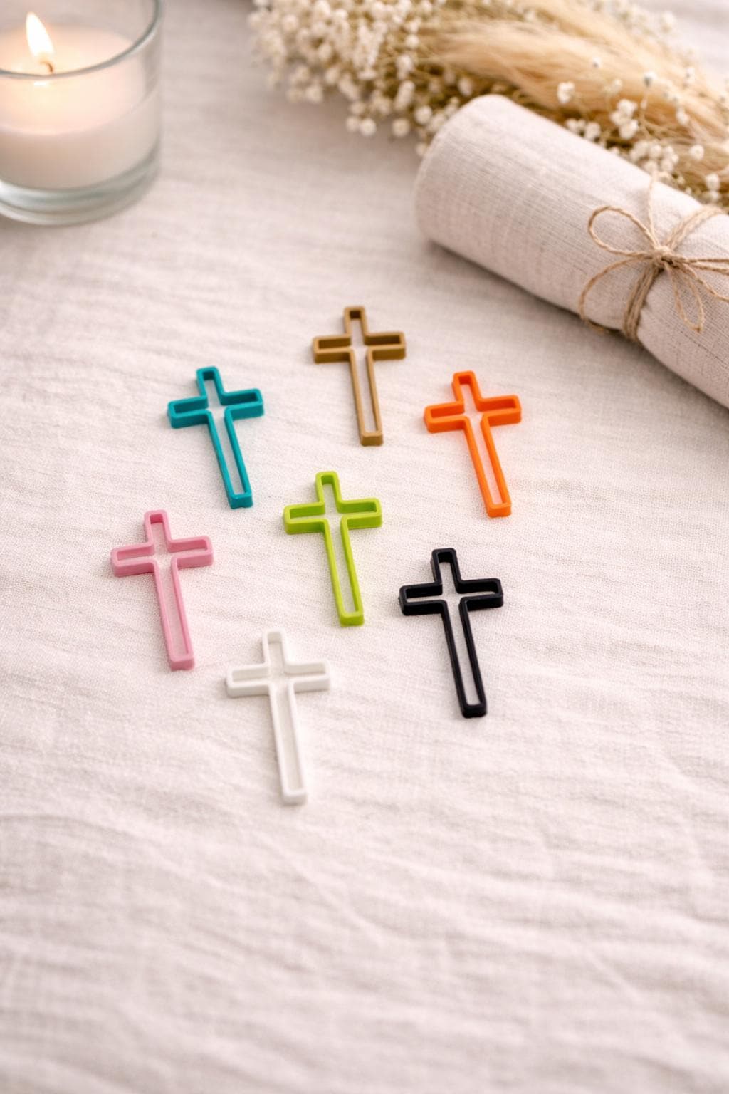 Cross Table Scatter for Baptism and Communion
