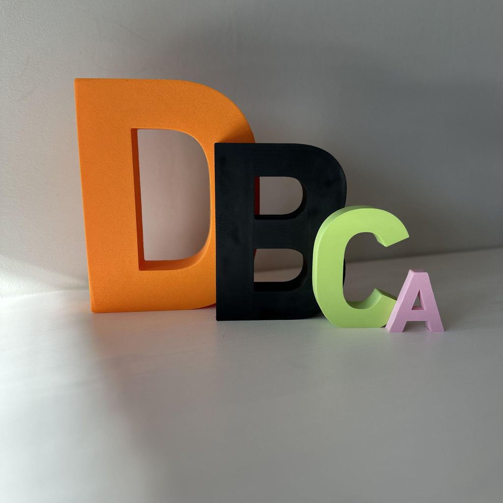 Custom Couples Initials – Freestanding 3D Letters