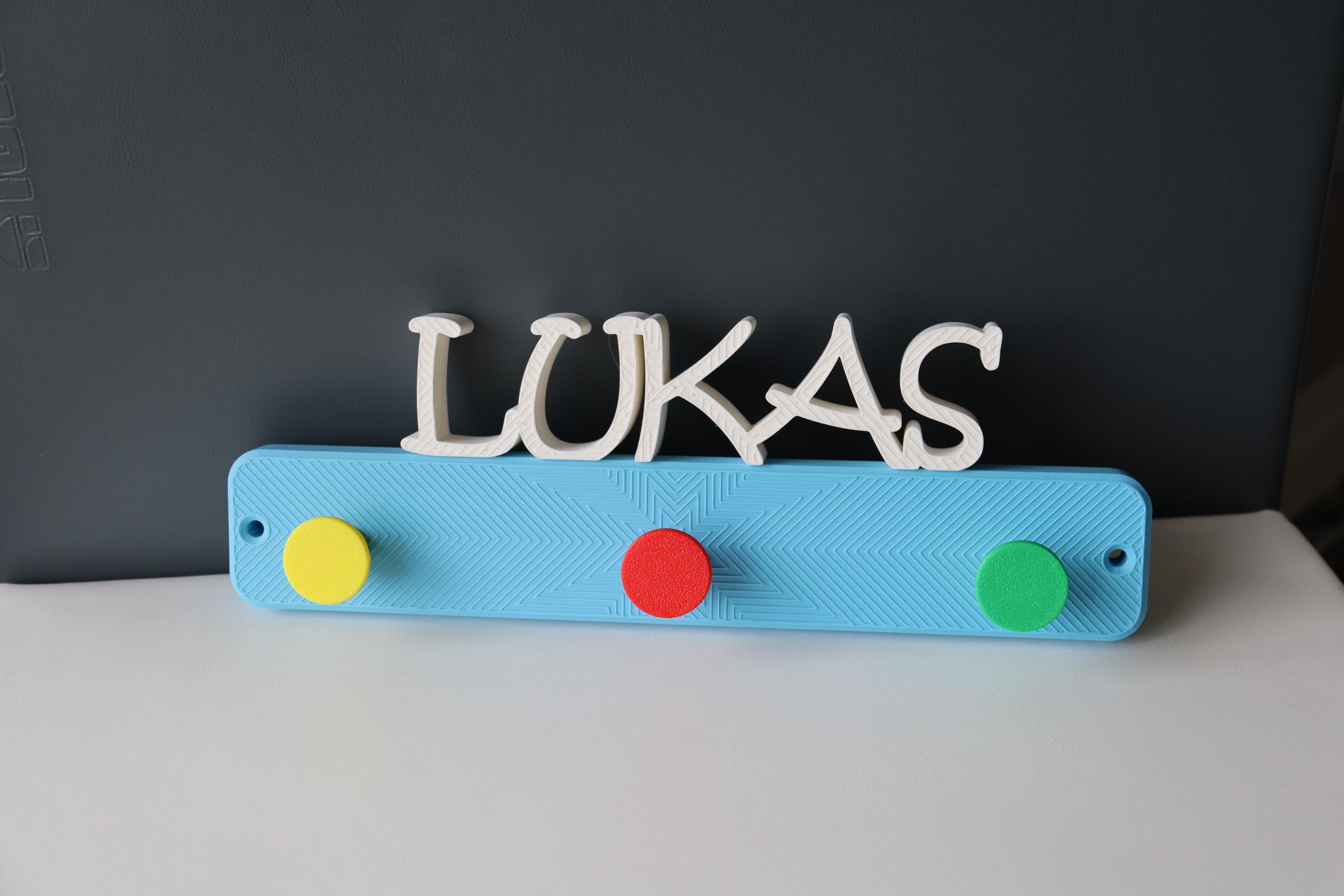 Personalized Colorful Kids Wall Hook – detail view 6