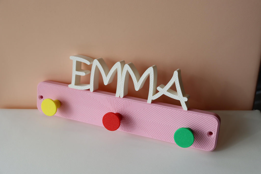 Personalized Floating Nursery Name Wall Hook