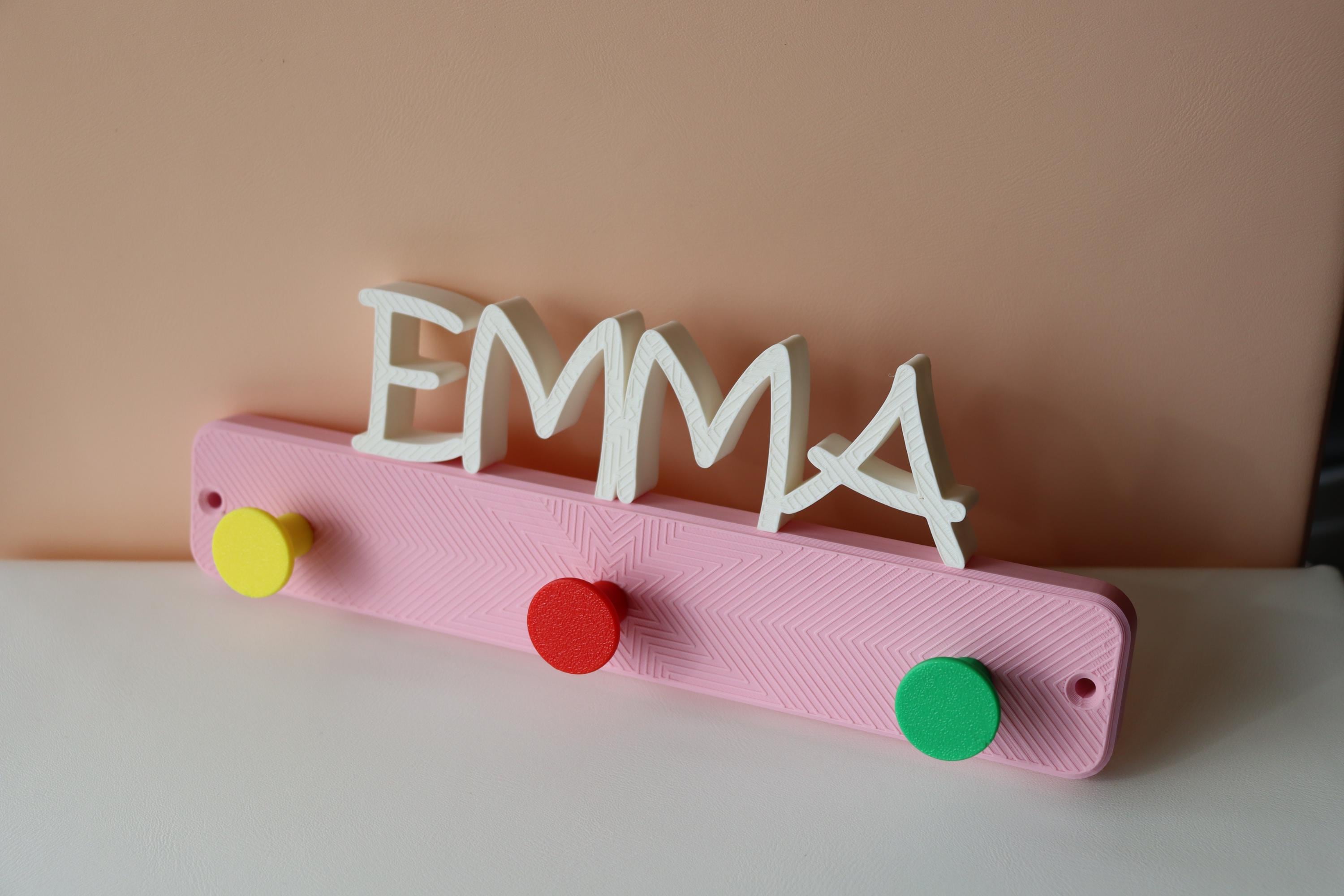 Personalized Floating Nursery Name Wall Hook