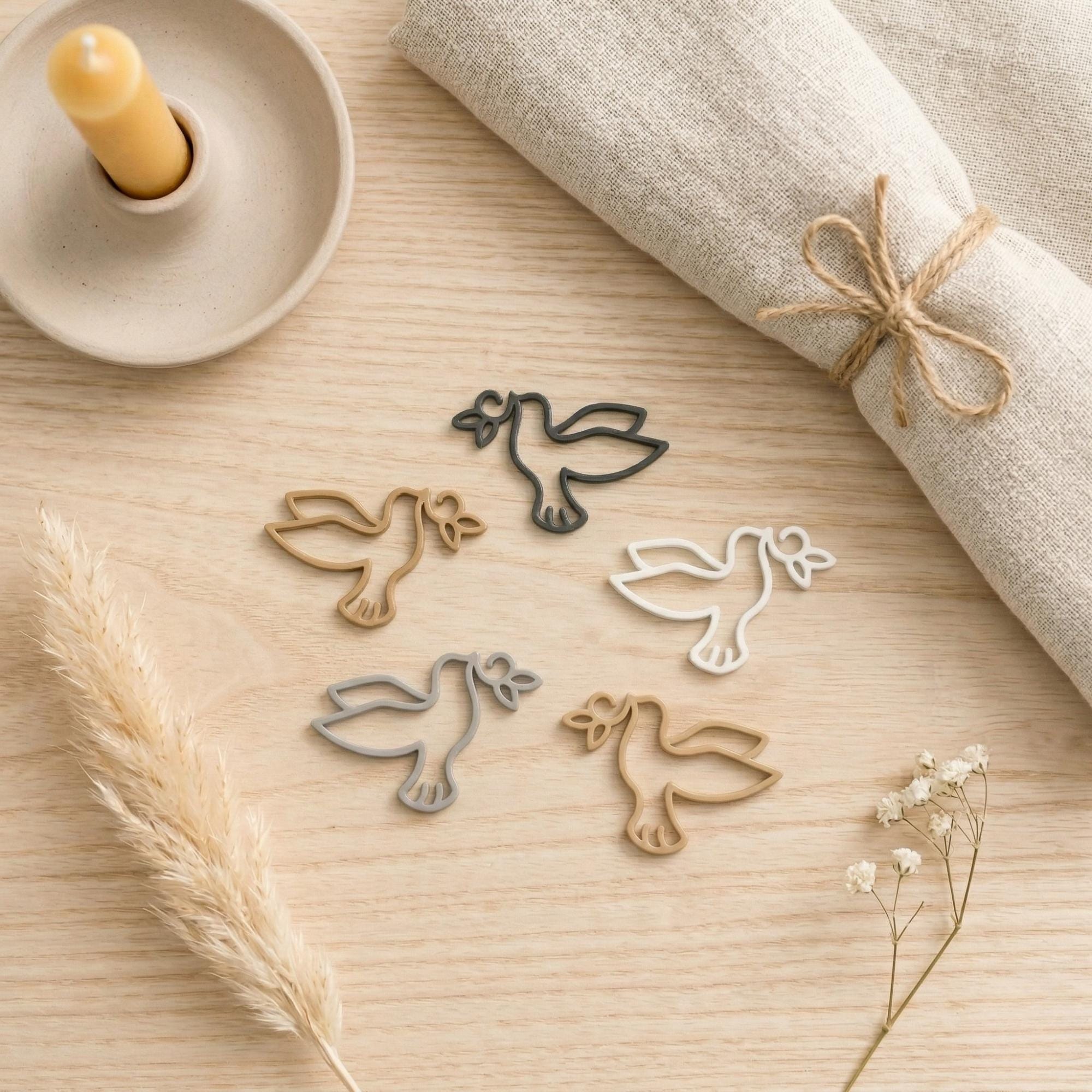 White Dove Table Scatter for Baptism and Communion