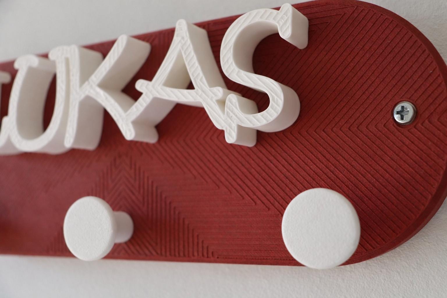 Personalized Backpack Wall Hook with Name – detail view 4