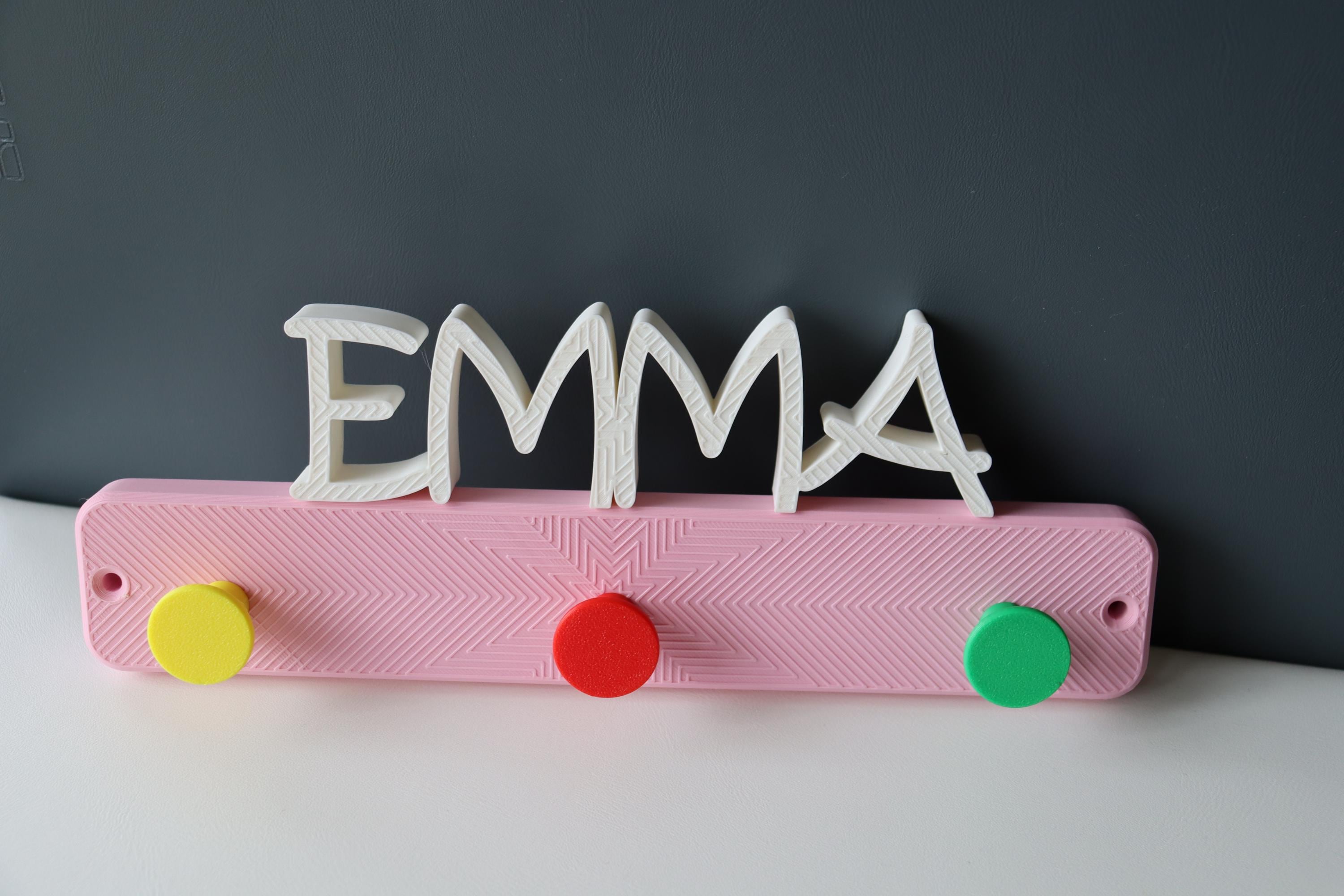 Personalized Floating Nursery Name Wall Hook