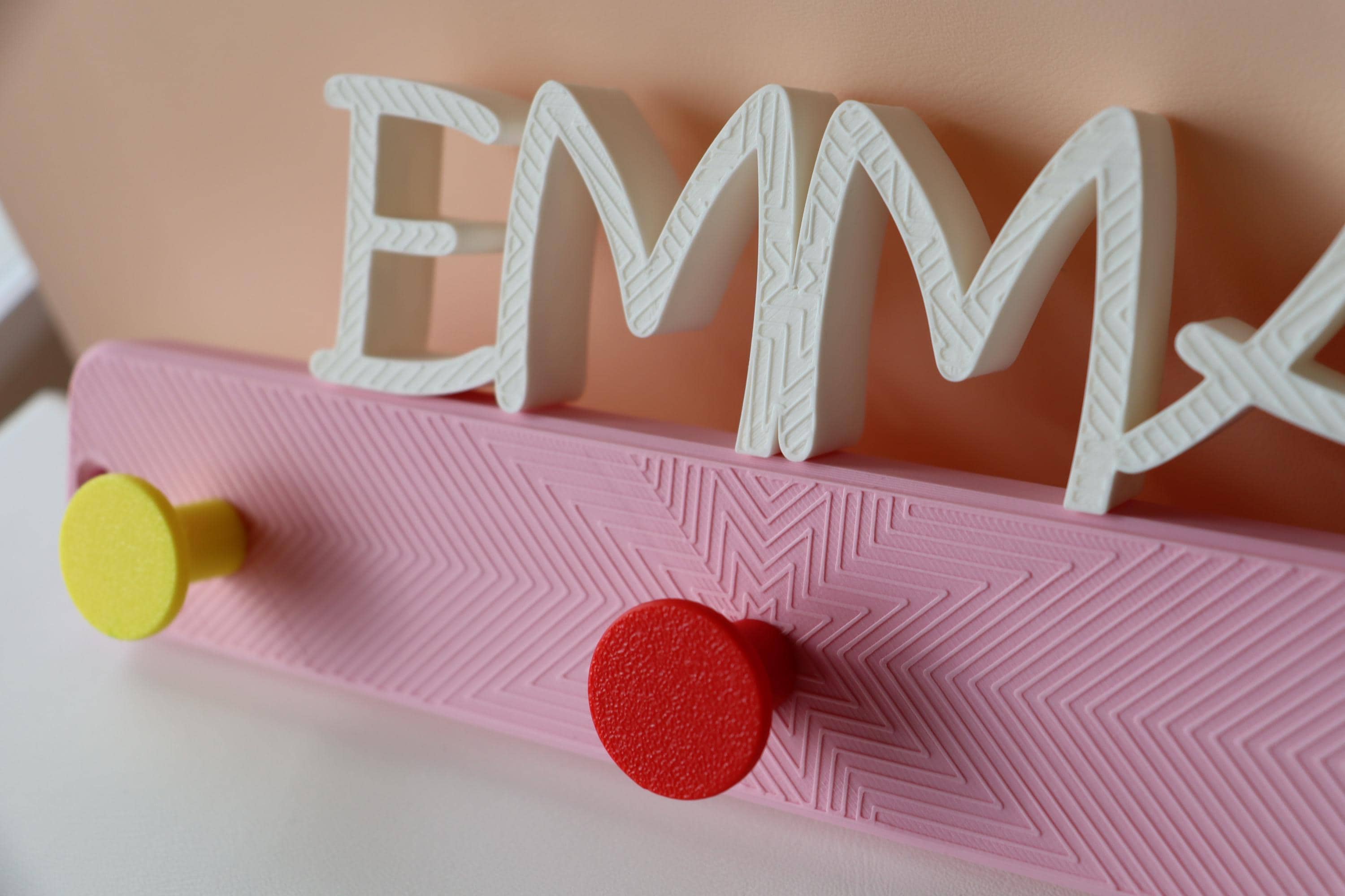 Personalized Modern Kids’ Name Wall Hook