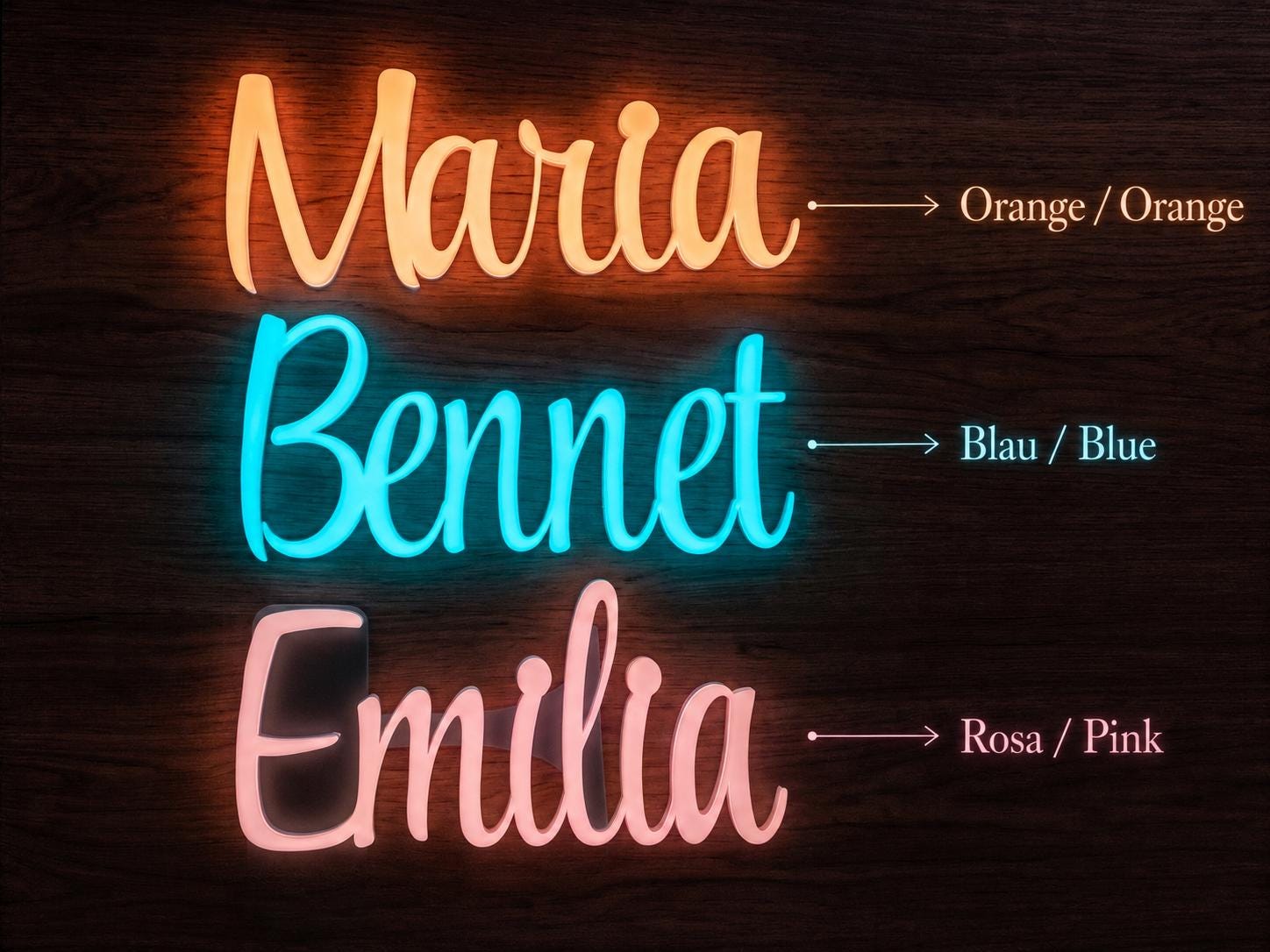 Personalized Glow-in-the-Dark Name Sign – detail view 2