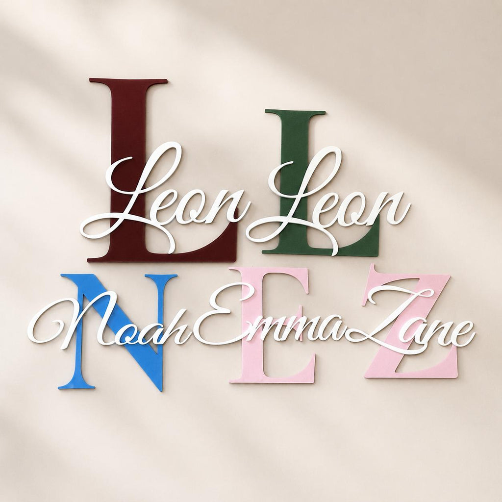 Custom Kids’ Door Name Sign with Initial
