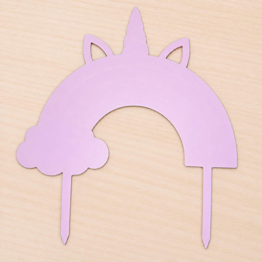 Personalized Unicorn Rainbow Cake Topper