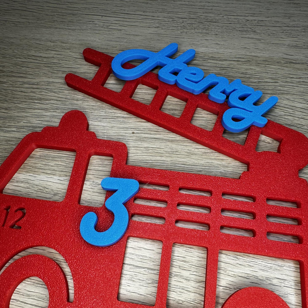 Personalized Fire Truck Cake Topper – detail view 6