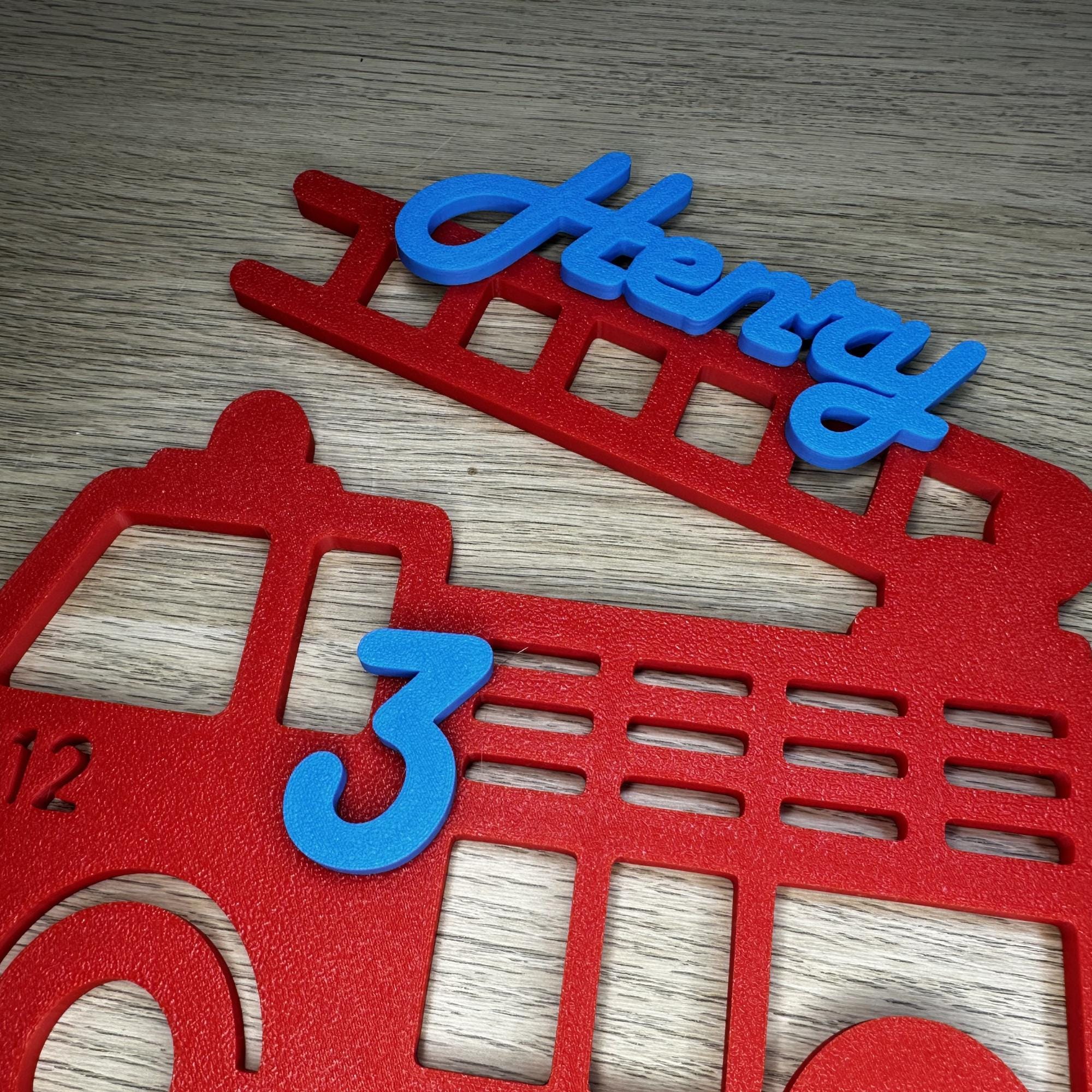 Personalized Fire Truck Cake Topper – detail view 6
