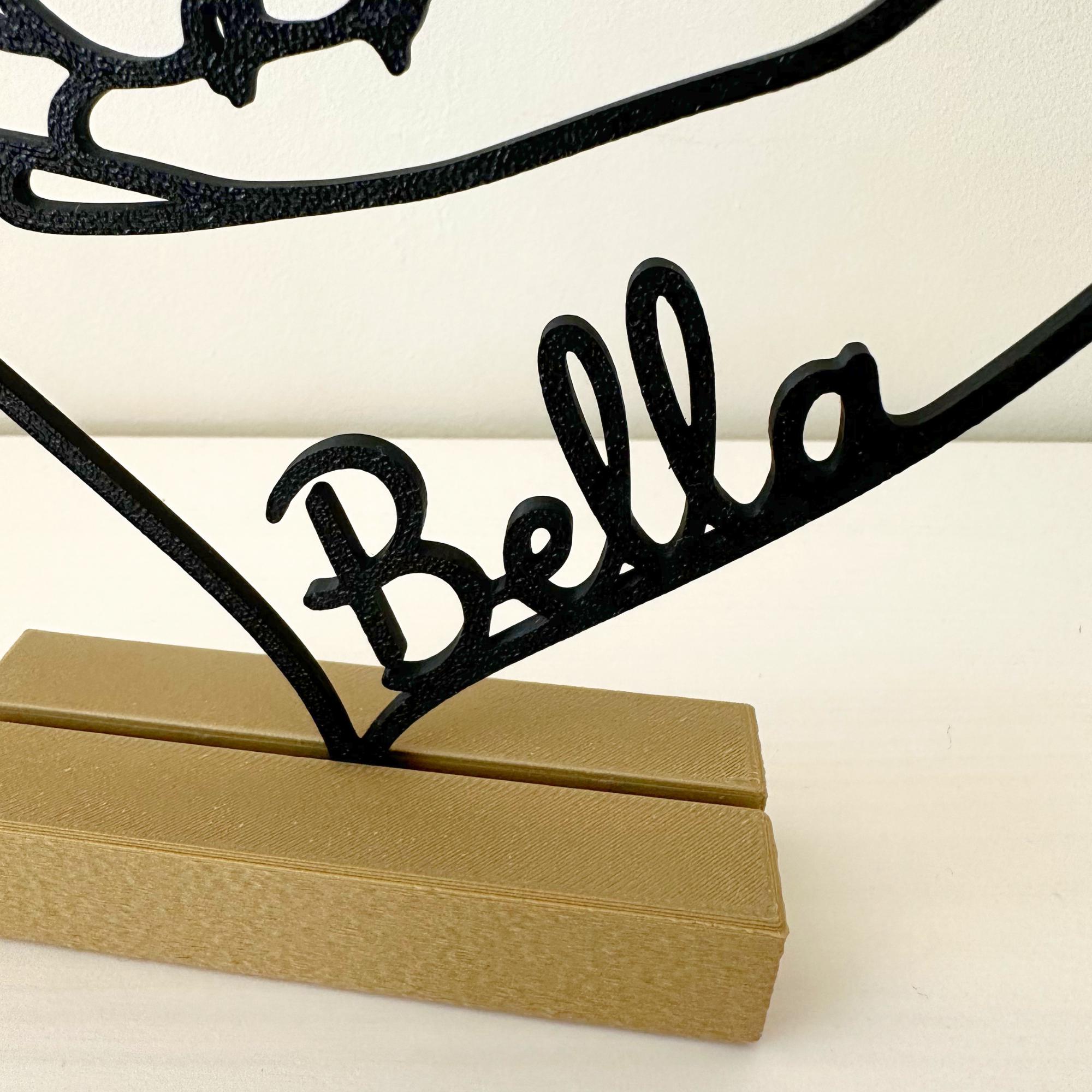 Personalized Dog Paw and Hand Heart Stand – detail view 6