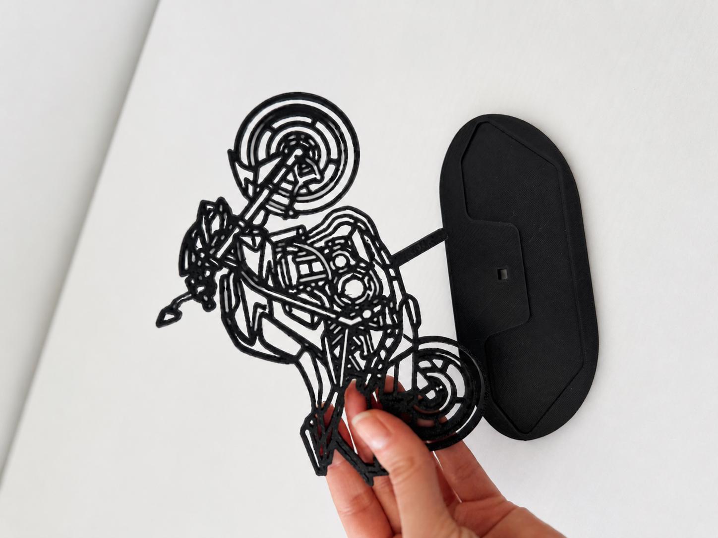 Z900-Style Motorcycle Model in Carbon-Fiber PLA – detail view 5