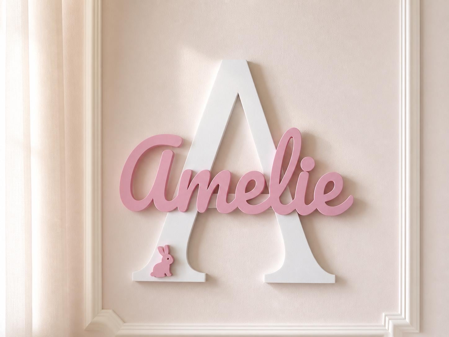 Personalized Layered Initial Name Sign – detail view 14