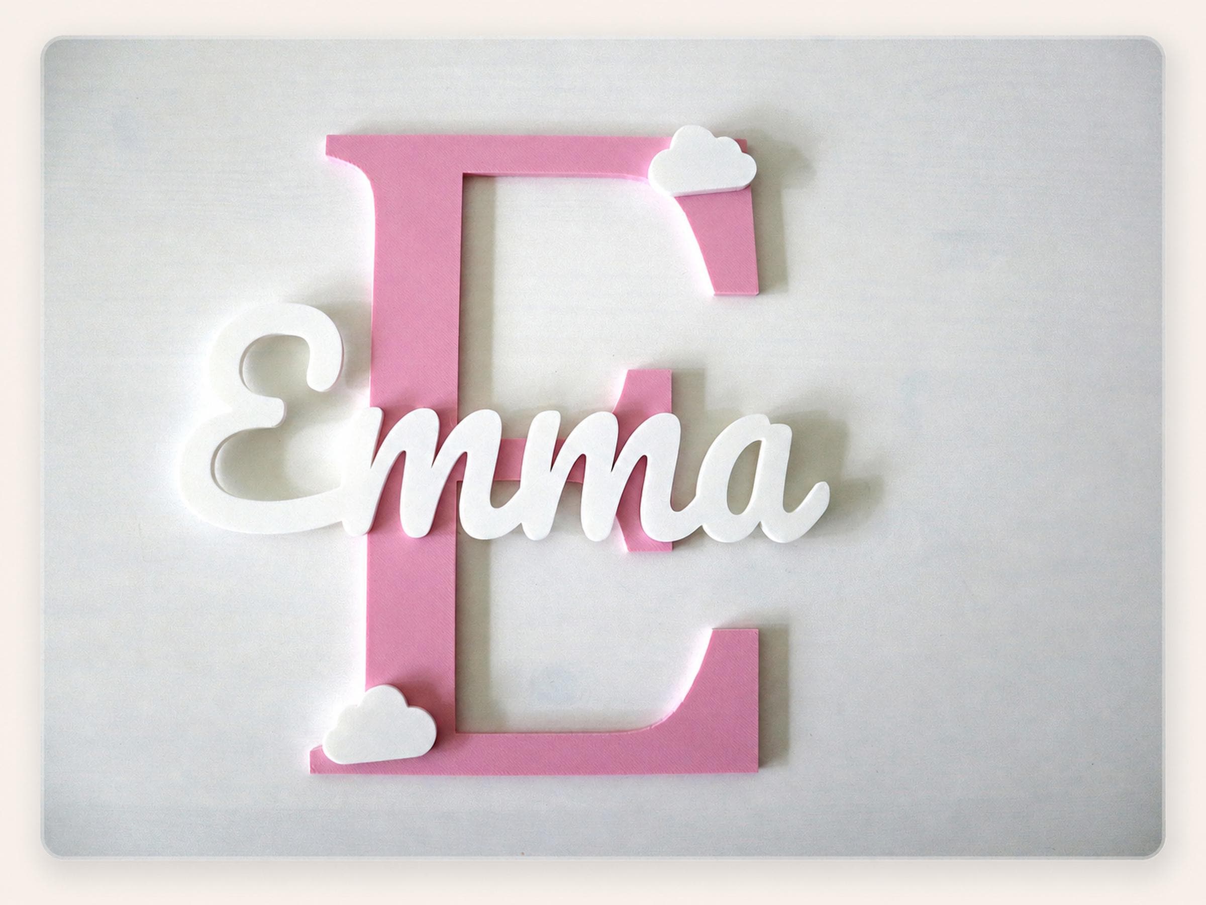 Personalized Layered Initial Name Sign – detail view 8