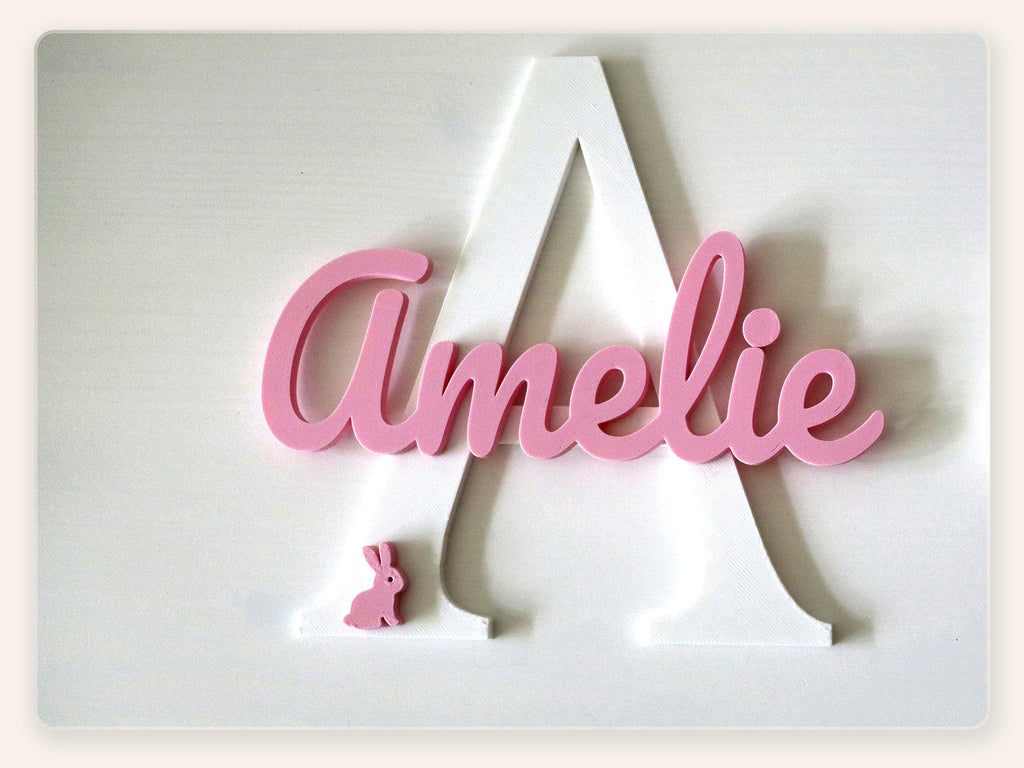 Personalized Layered Initial Name Sign – detail view 6