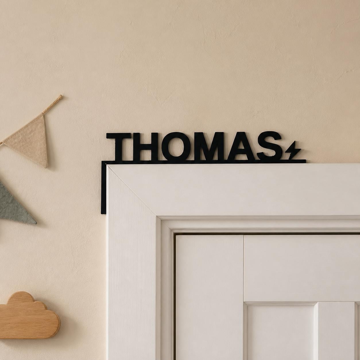 Personalized Door Corner Name Sign – detail view 6