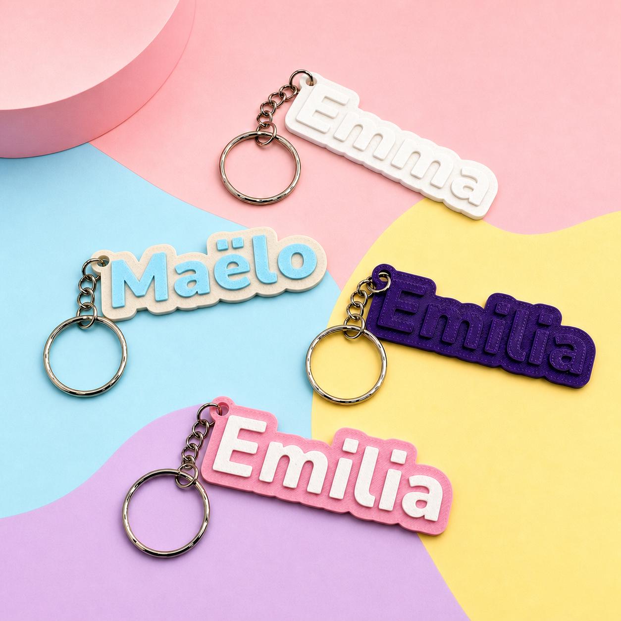 Personalized Name Keychain for Backpack