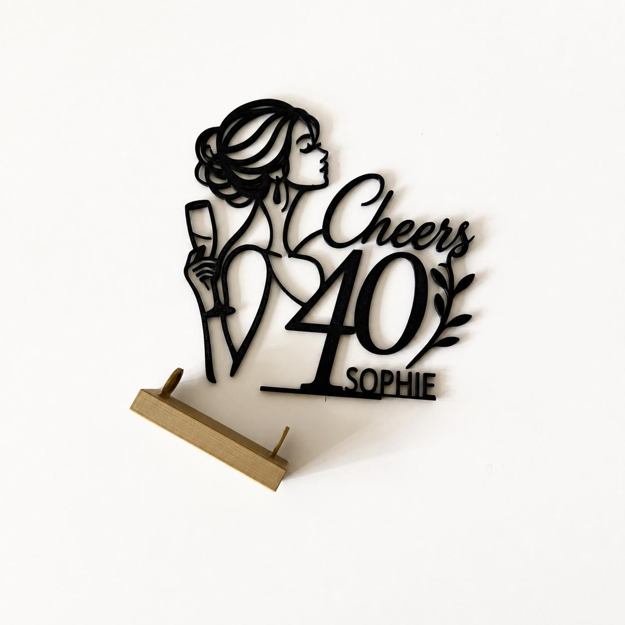 Personalized 40th Birthday Money Holder – detail view 5