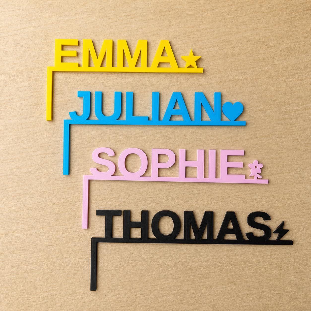 Personalized Door Corner Name Sign – detail view 4