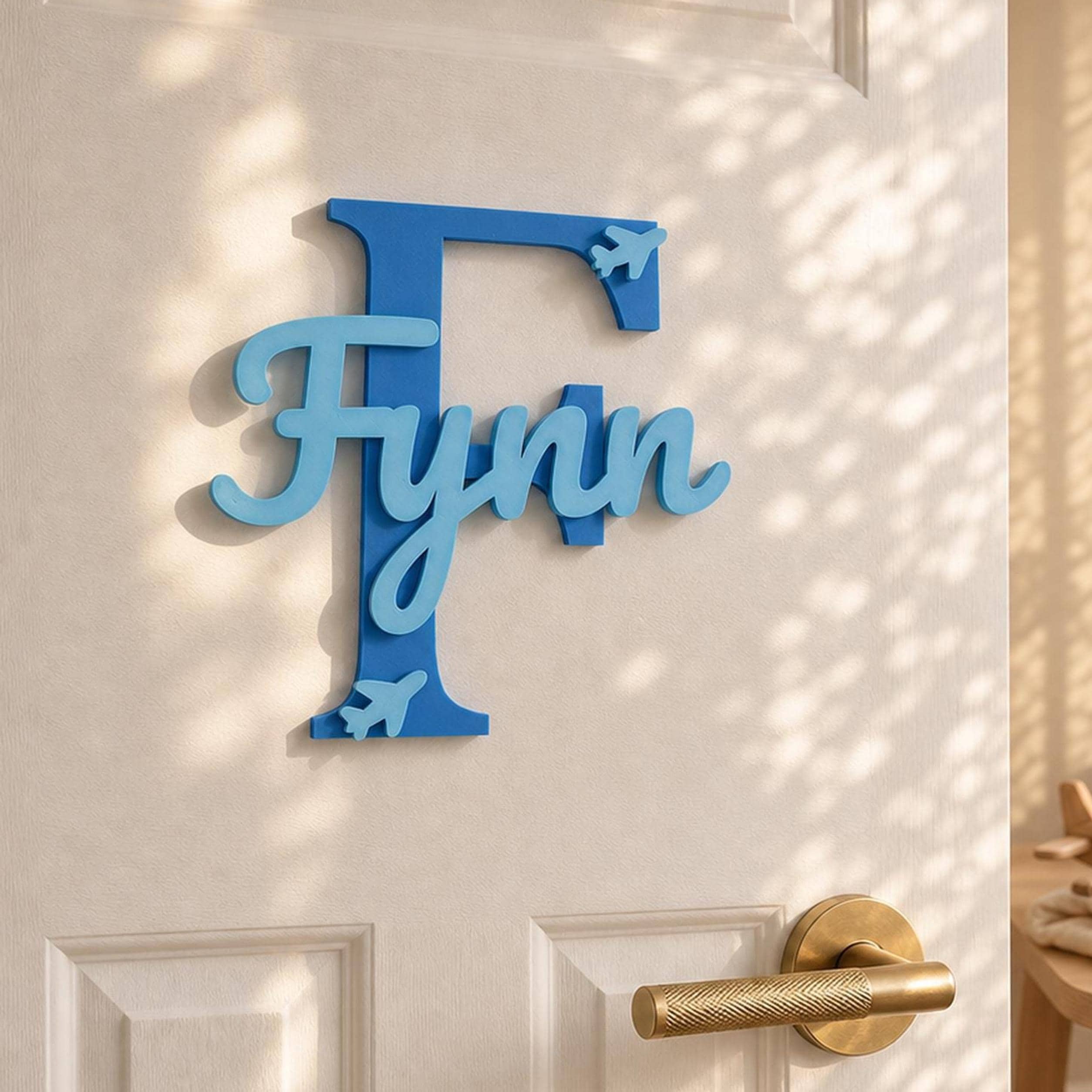 Personalized Layered Initial Name Sign