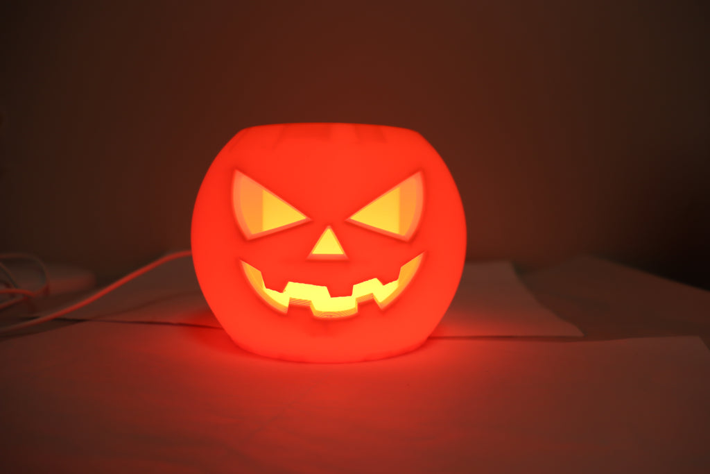 🎃 Jack-O’ Pumpkin Mini Lamp – Portable Halloween Light - Orange