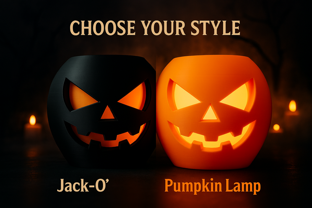 🎃 Jack-O’ Pumpkin Mini Lamp – Portable Halloween Light - Orange