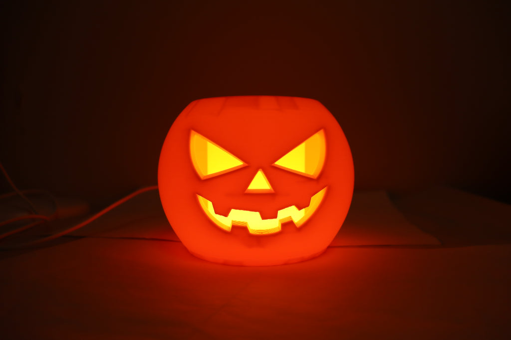 🎃 Jack-O’ Pumpkin Mini Lamp – Portable Halloween Light - Orange