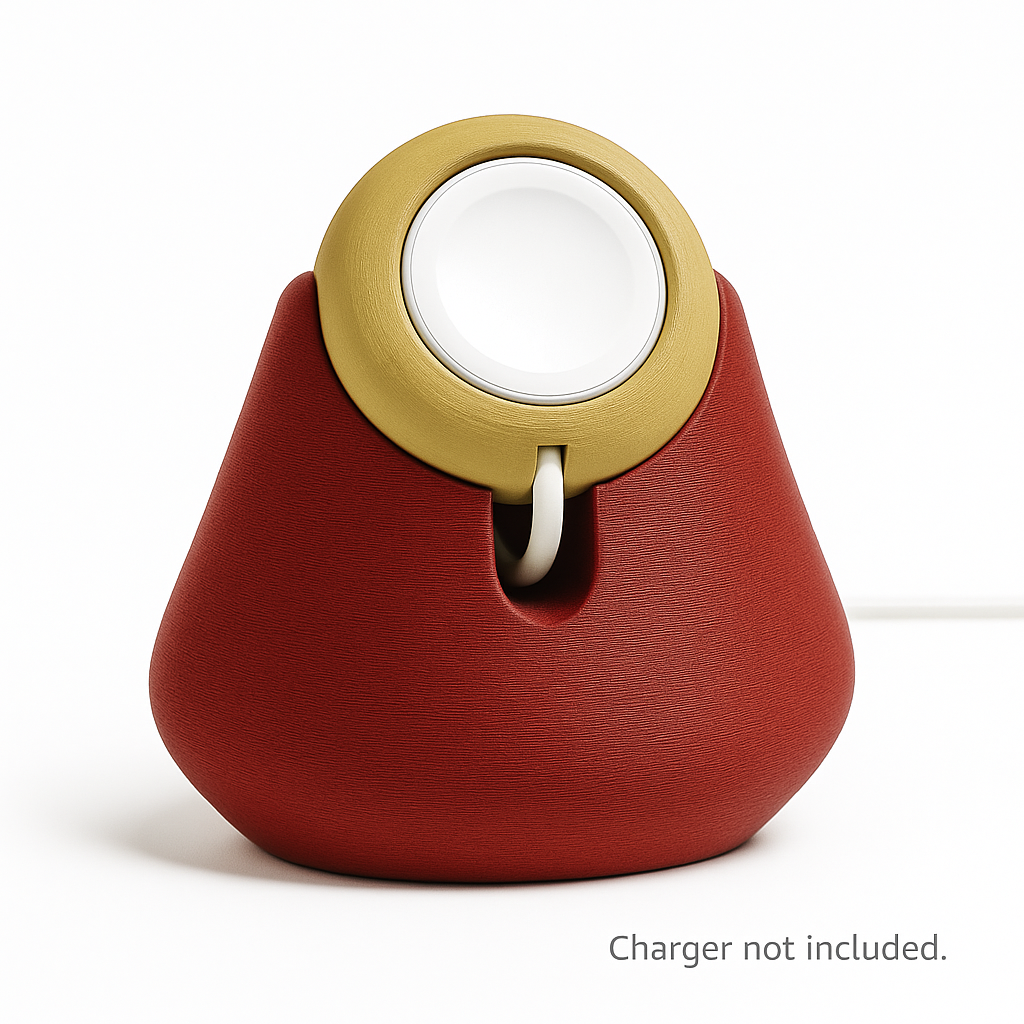 Apple Watch Charging Stand – Minimal Nightstand Dock & Cable Organizer