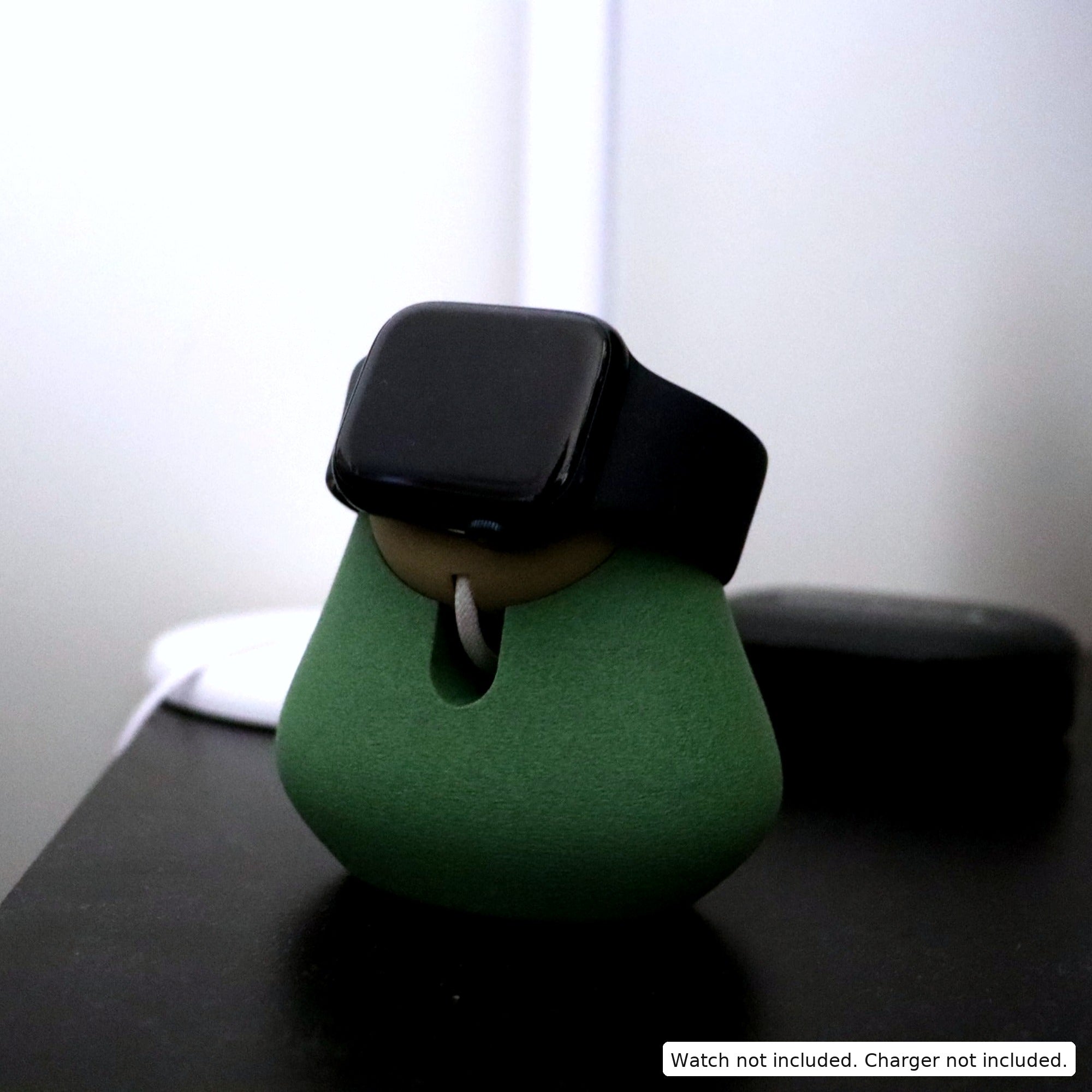 Apple Watch Charging Stand – Minimal Nightstand Dock & Cable Organizer