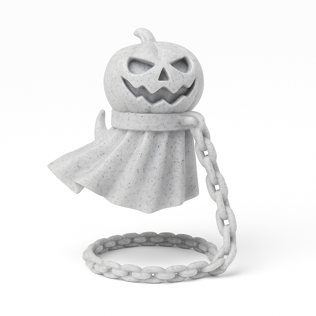 🎃 Pumpkin Ghost Levitating – Halloween Decoration