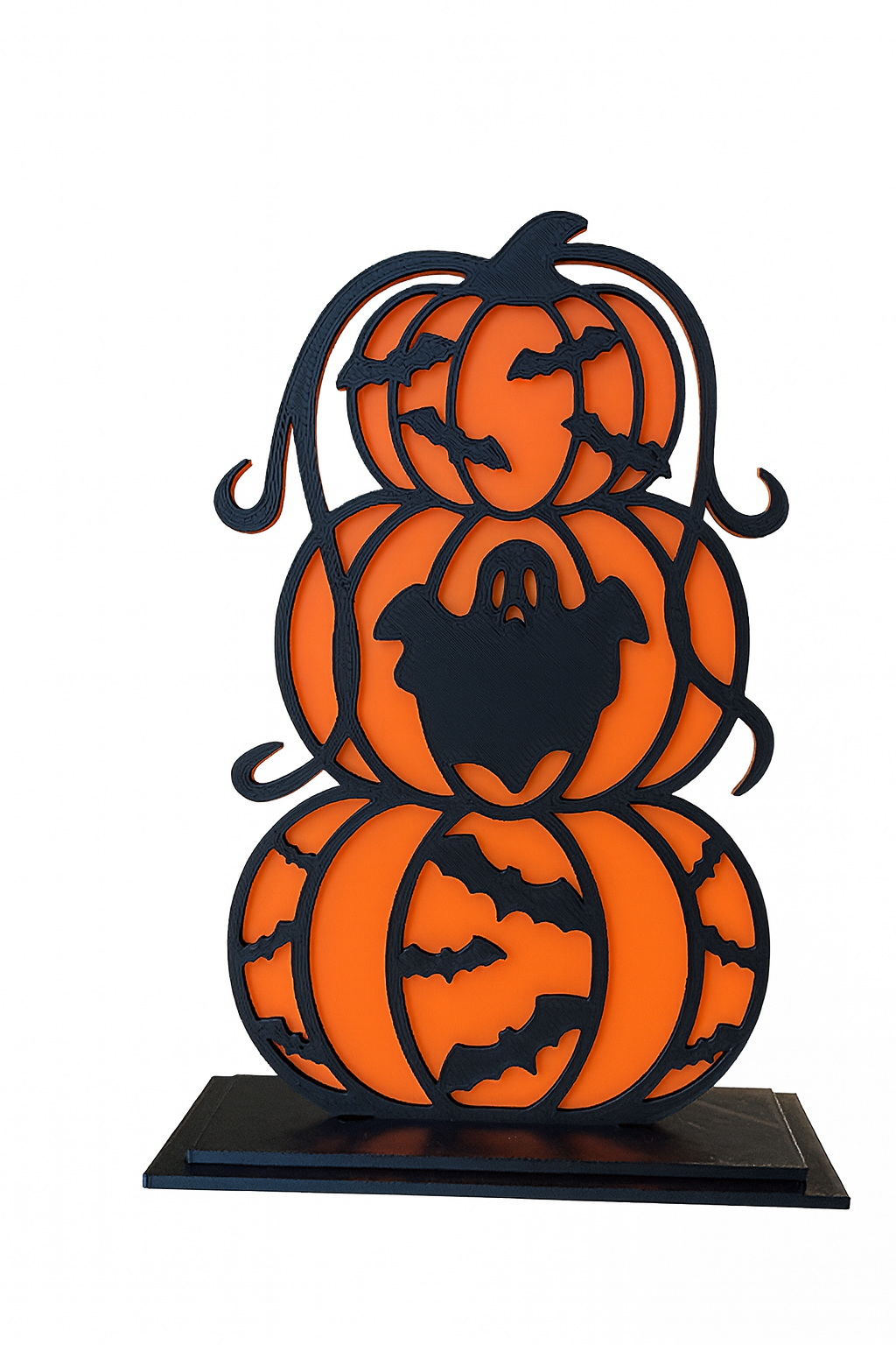 🎃 4-Piece Stacked Pumpkin Decoration